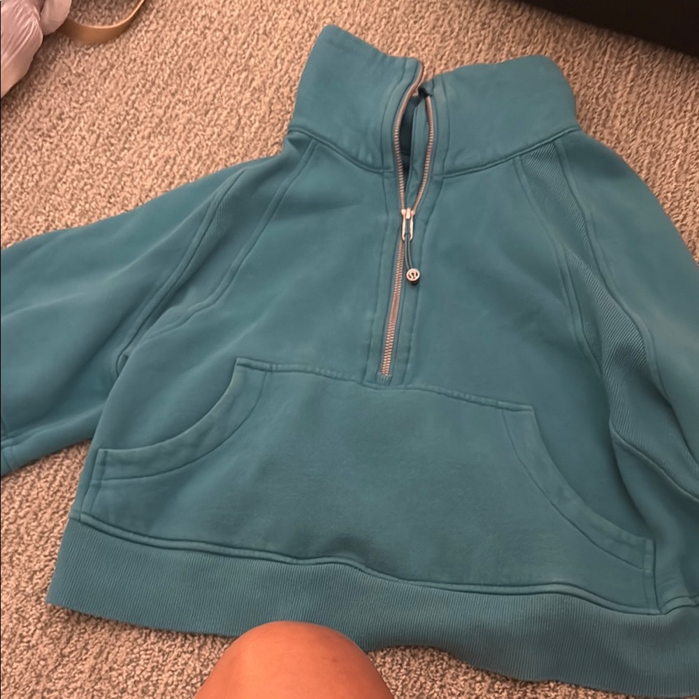 lululemon athletica Teal Half-Zip Pullover